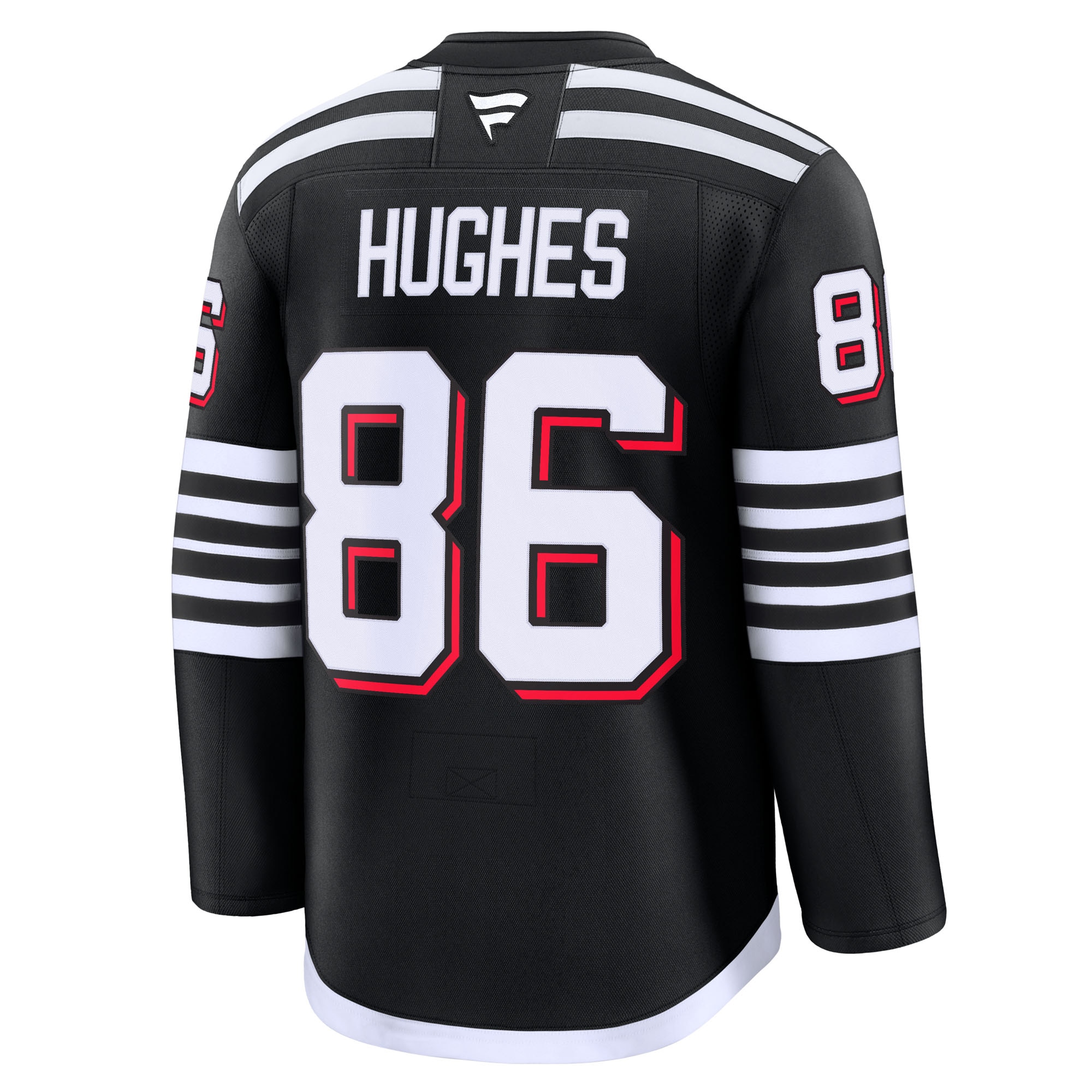 New Jersey Devils Jack Hughes Black Alternate Premium NHL Jersey Men's