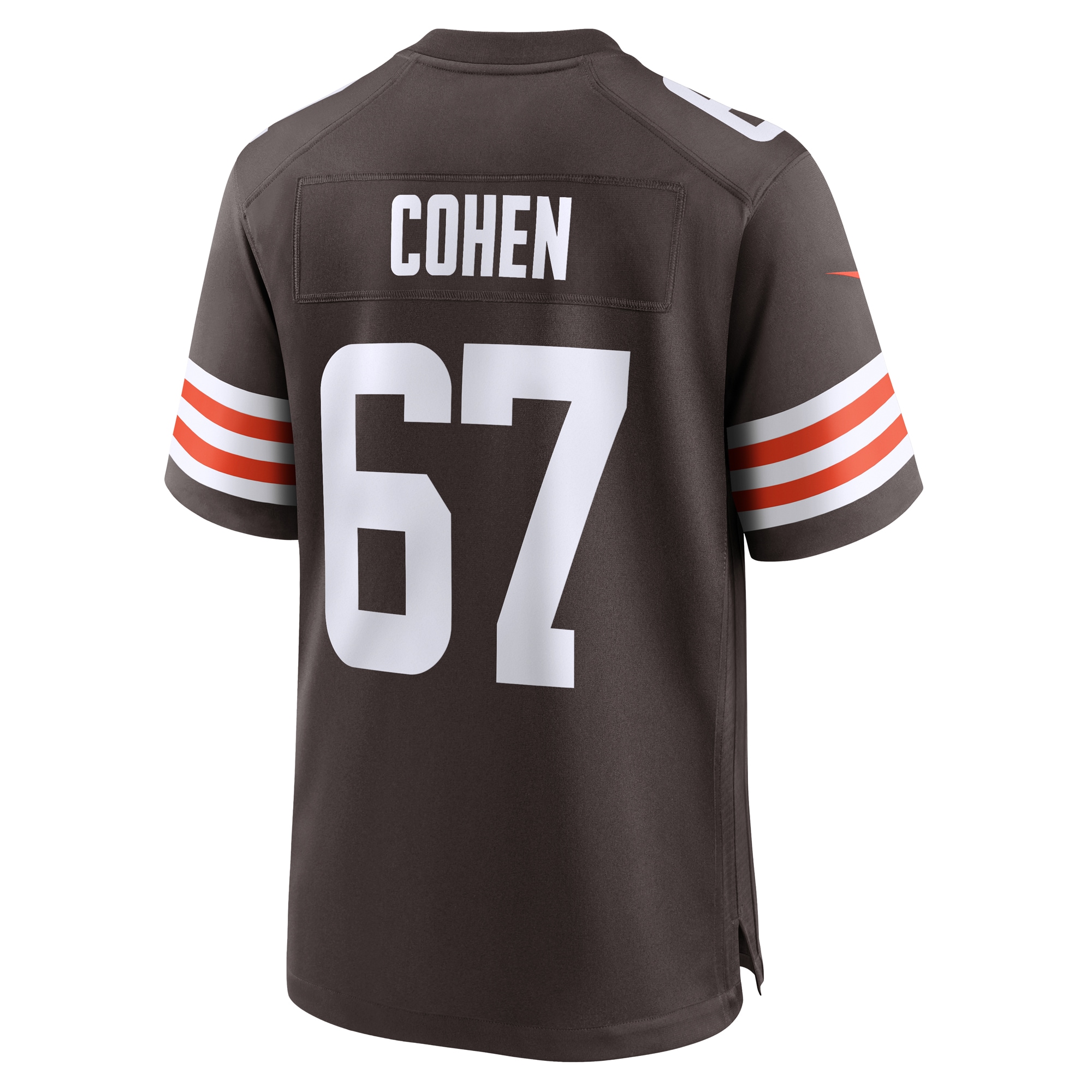 Cleveland Browns Javion Cohen Brown Team Game NFL Jersey Men's
