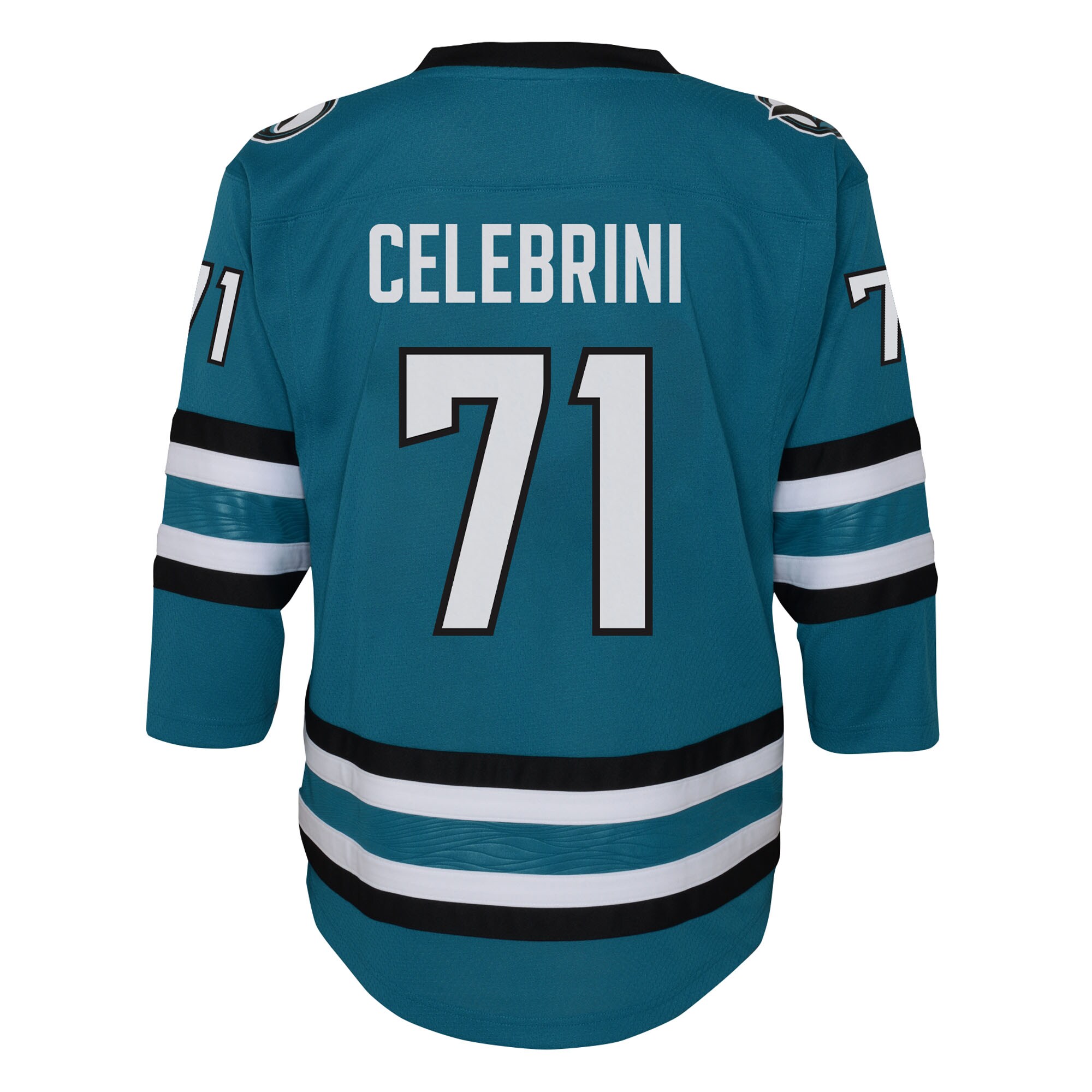 San Jose Sharks Macklin Celebrini Teal Alternate Player NHL Jersey Youth