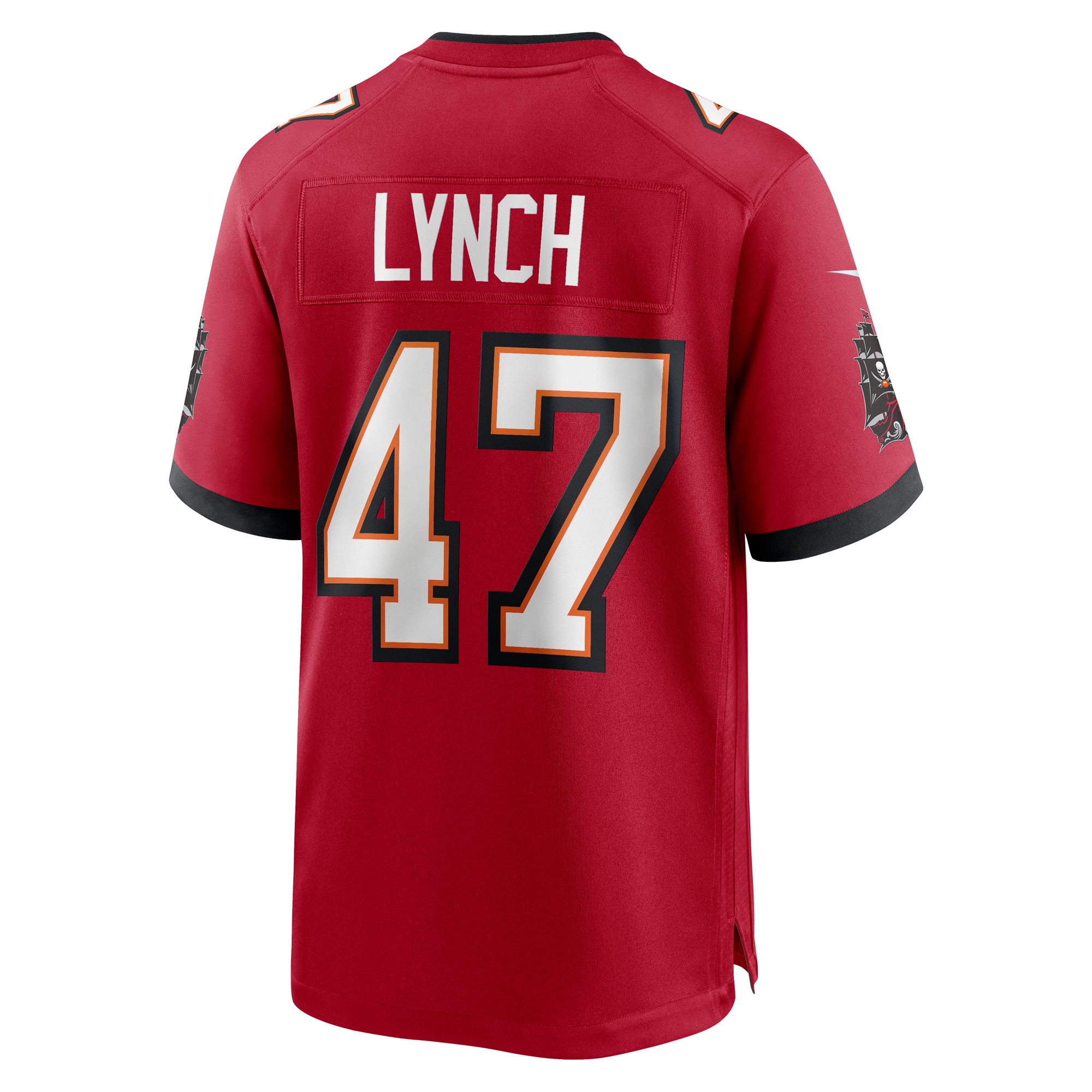 Tampa Bay Buccaneers John Lynch Red Retired Player Game NFL Jersey Men's