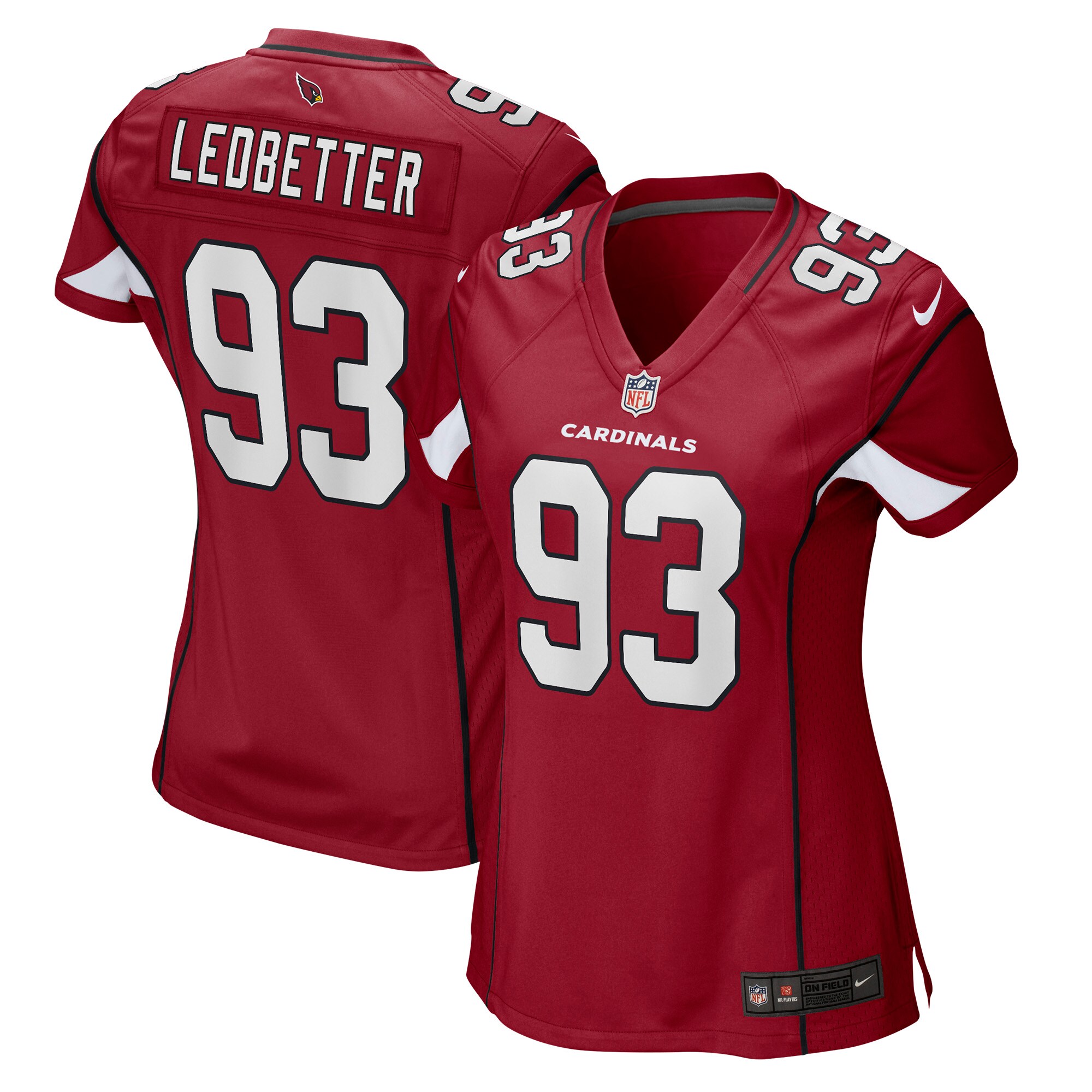 Arizona Cardinals Jonathan Ledbetter Cardinal Game NFL Jersey Women's