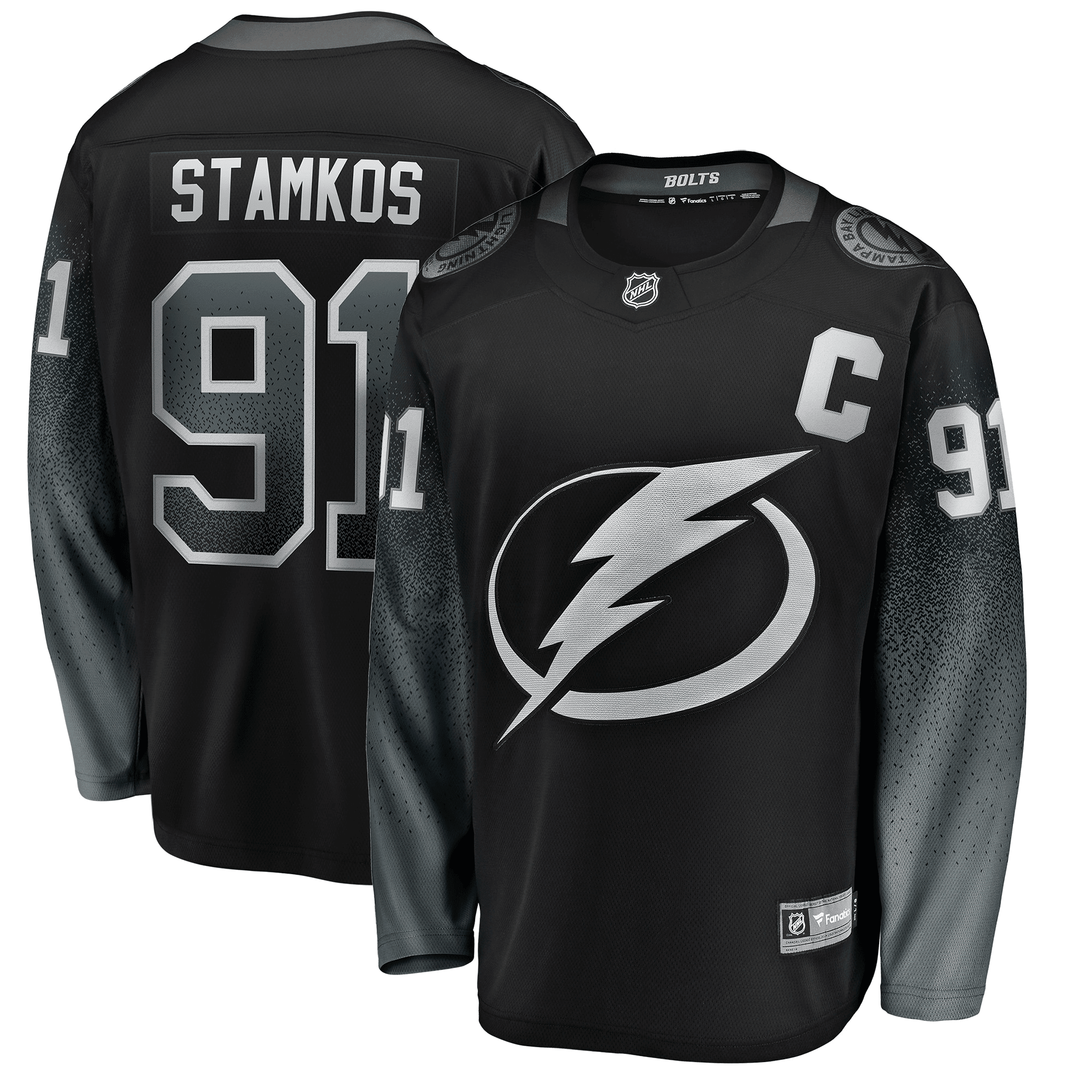 Steven Stamkos Tampa Bay Lightning Alternate Breakaway Player Black NHL Jersey Men's