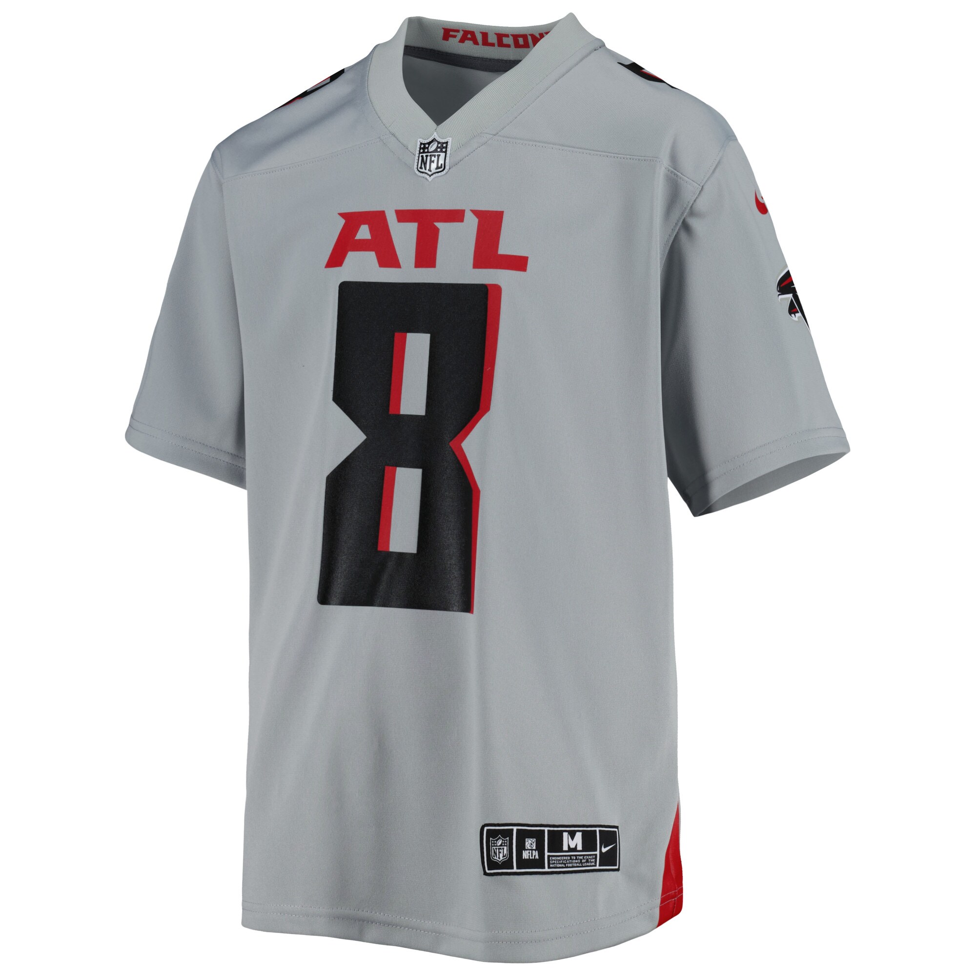 Atlanta Falcons Kyle Pitts Gray Inverted Game NFL Jersey Youth
