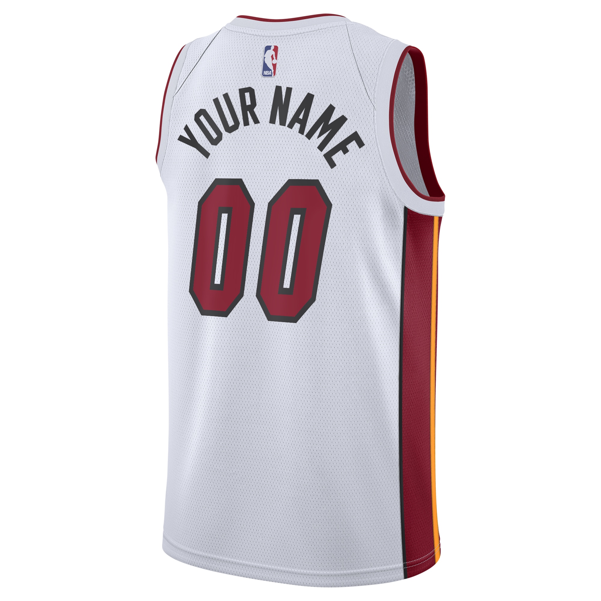 Miami Heat Association Swingman Custom NBA Jersey Youth