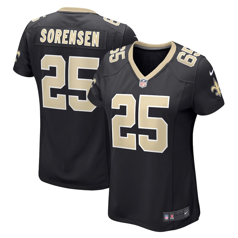 Daniel Sorensen 25 New Orleans Saints Game Black NFL Jersey Women's