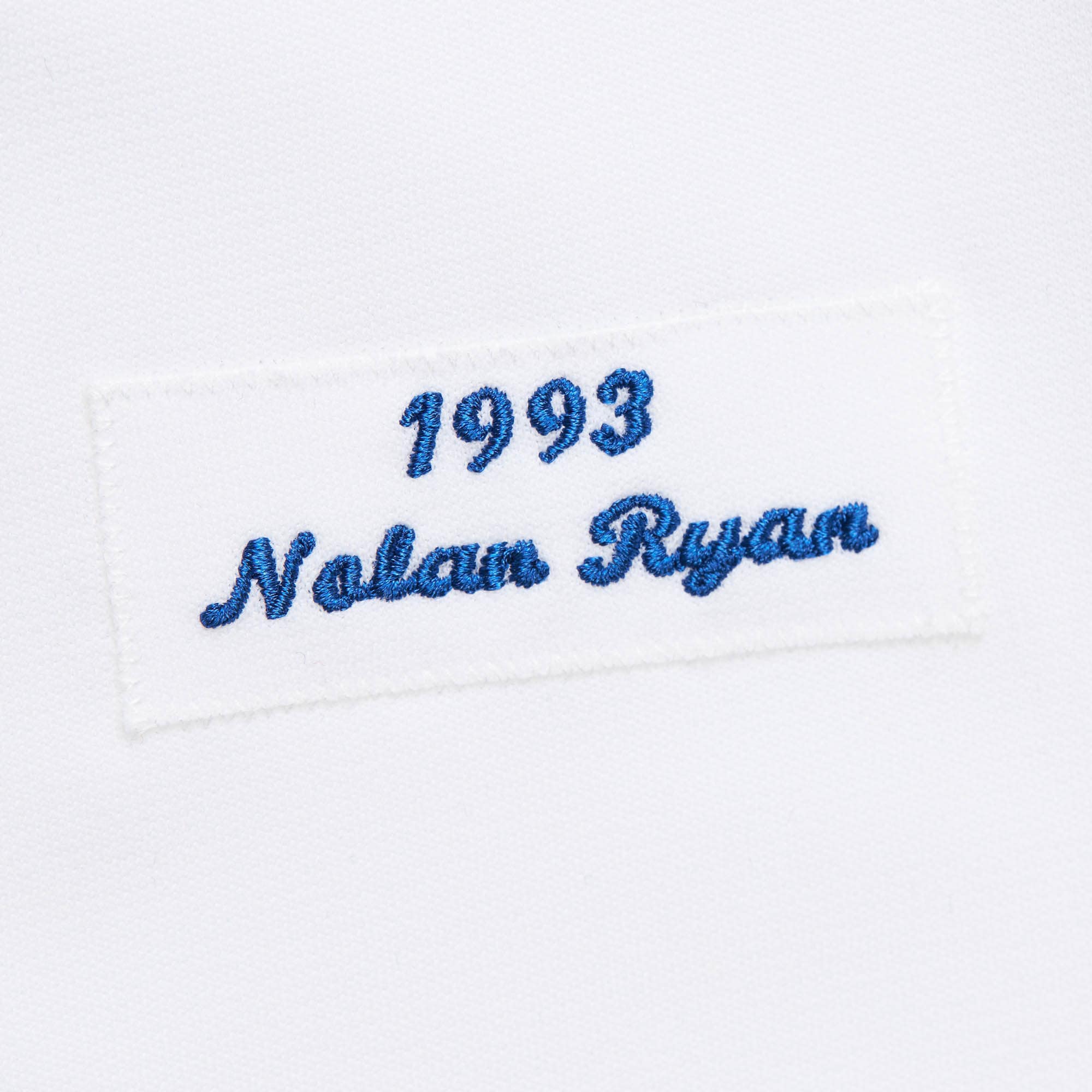 Texas Rangers Nolan Ryan Mitchell Ness White 1993 Cooperstown Collection MLB Jersey Men's