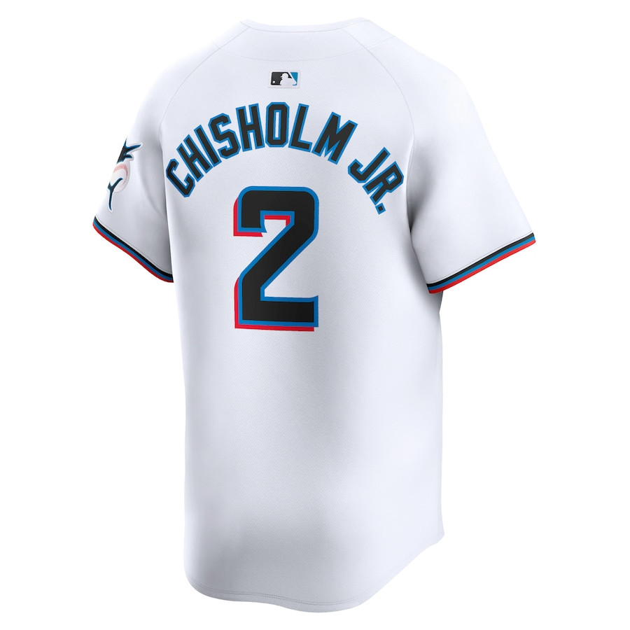 Jazz Chisholm Jr. 2 Miami Marlins Home Limited Player White MLB Jersey Men's