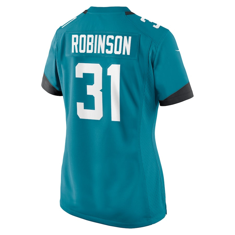 Keilan Robinson 31 Jacksonville Jaguars Game Teal NFL Jersey Women's