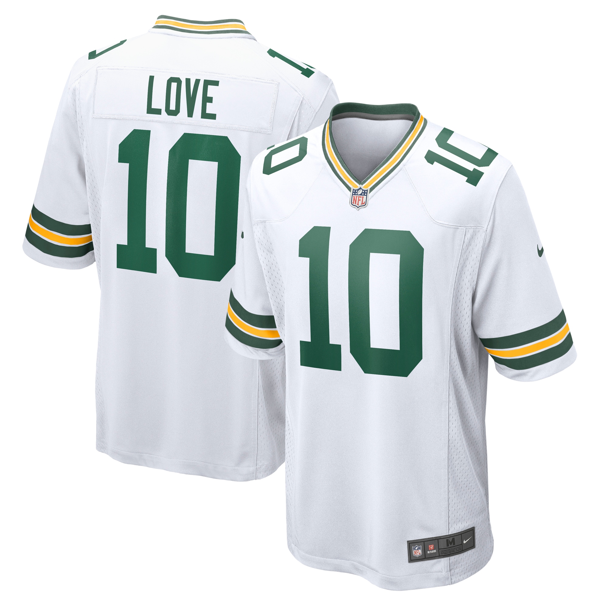 Green Bay Packers Love White Game NFL Jersey Men's