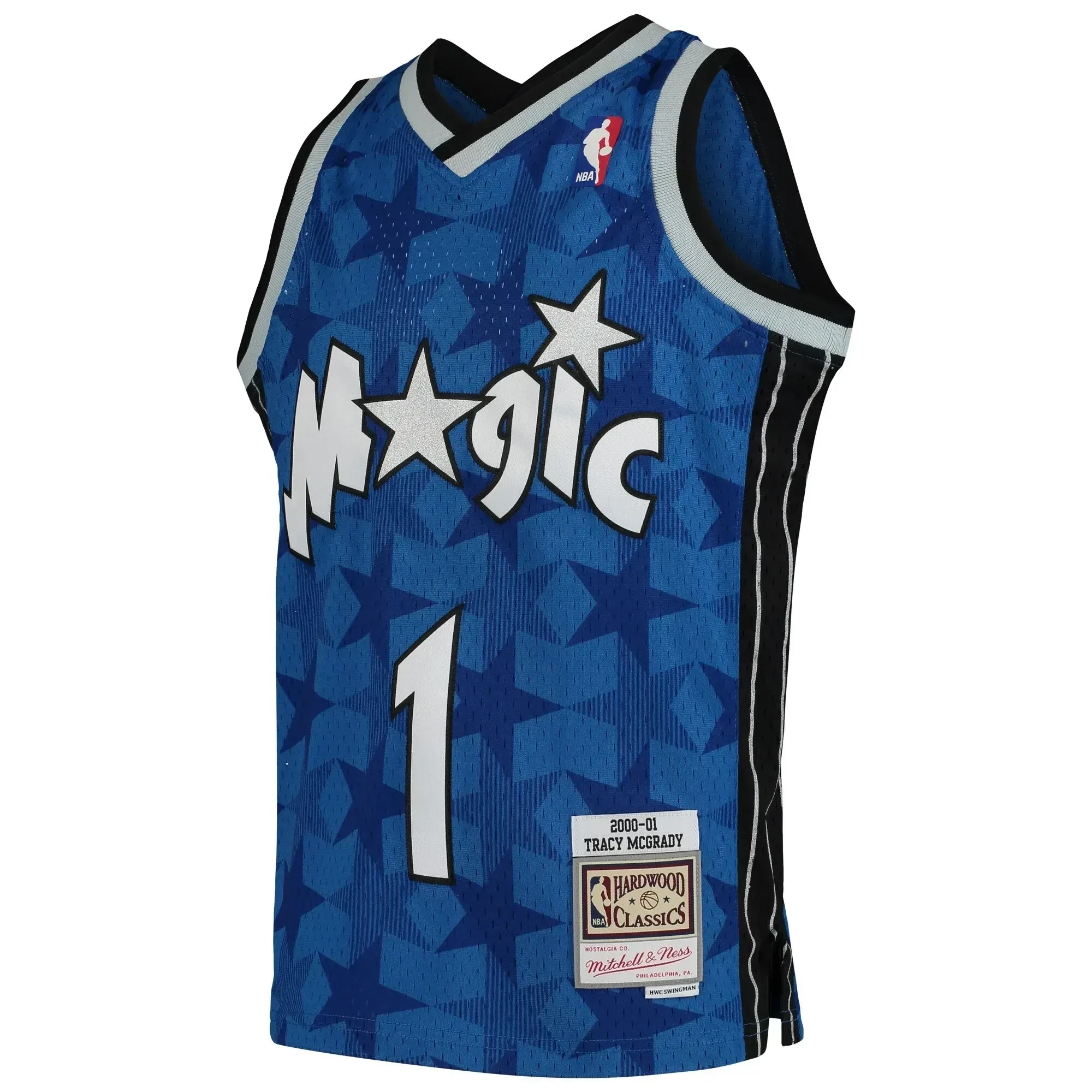 Tracy Mcgrady Orlando Magicc Mitchell&Nes Swingman Throwback Blue NBA Jersey Youth