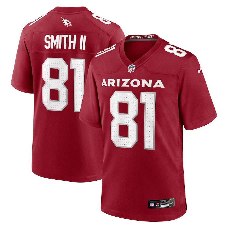 Jeff Smith II 81 Arizona Cardinals Team Game Cardinal NFL Jersey Men's