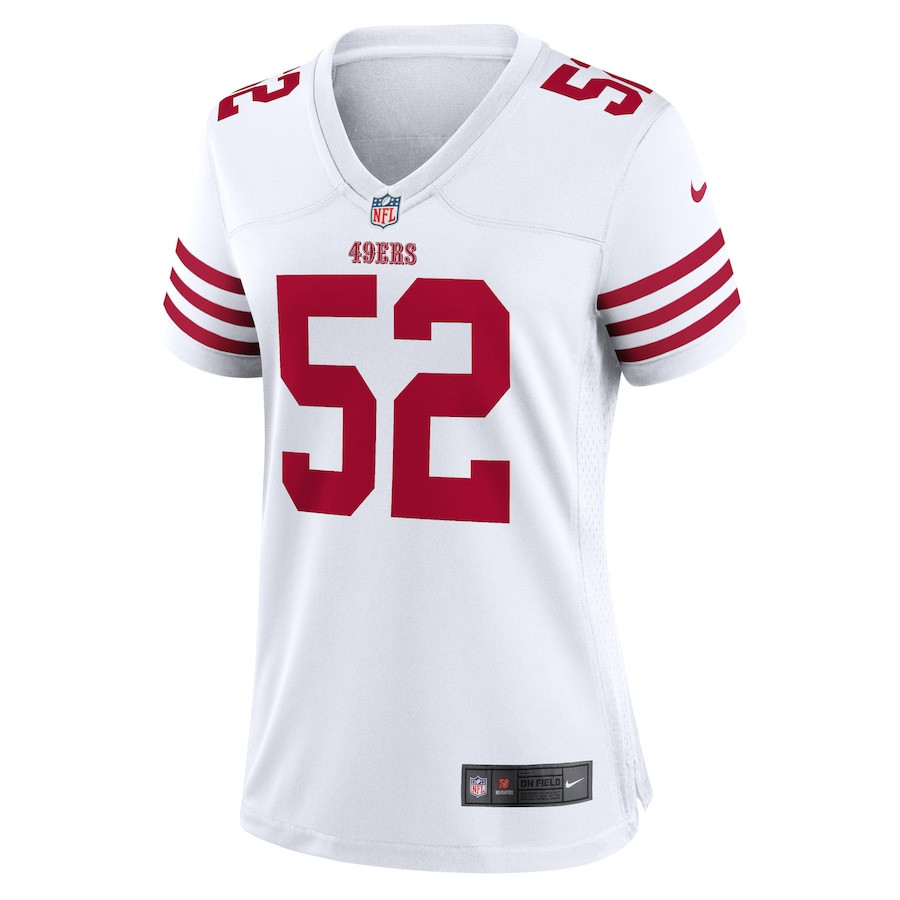 Patrick Willis 52 San Francisco 49ers Retired Game White NFL Jersey Women's