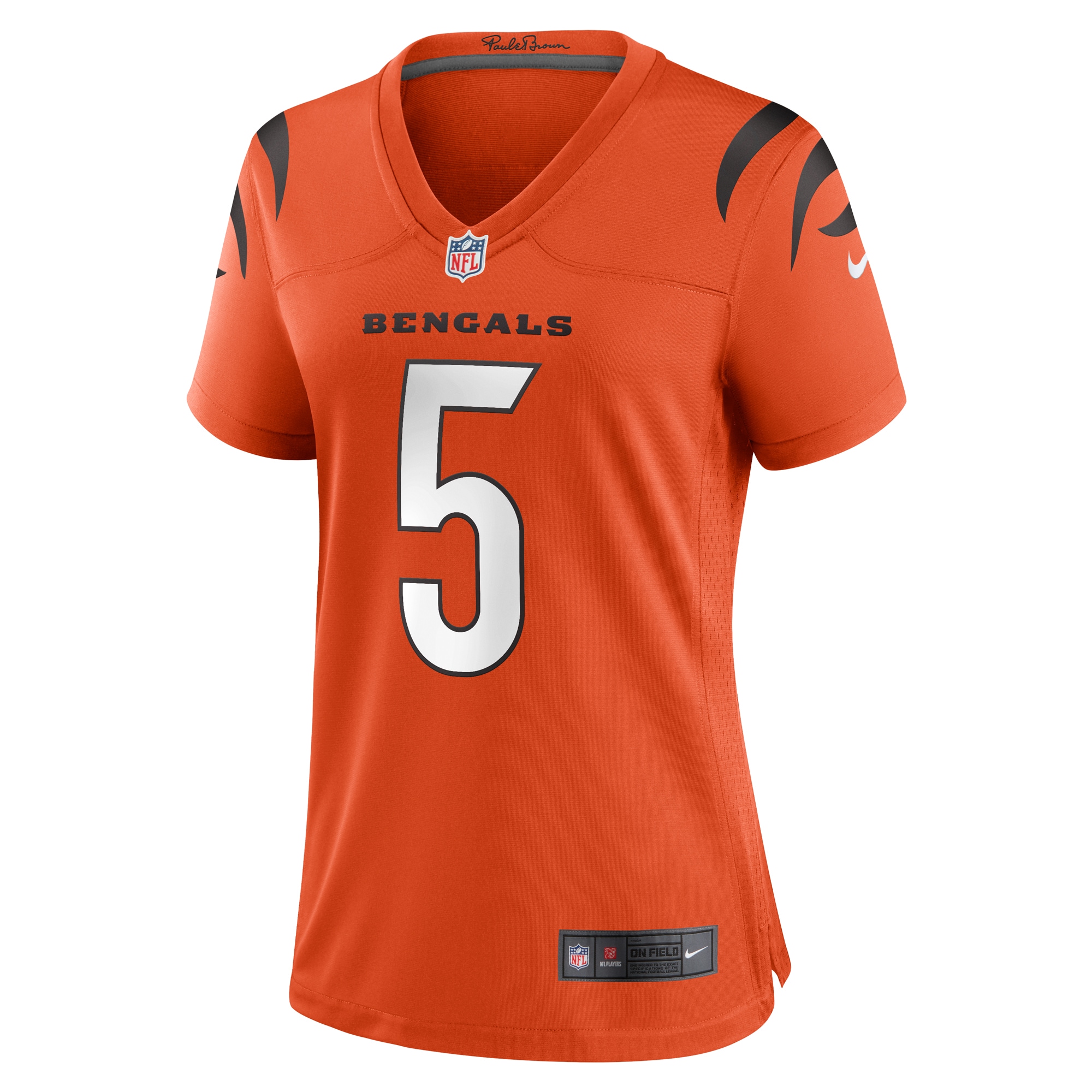Cincinnati Bengals Tee Higgins Orange Alternate Game Player NFL Jersey Women's