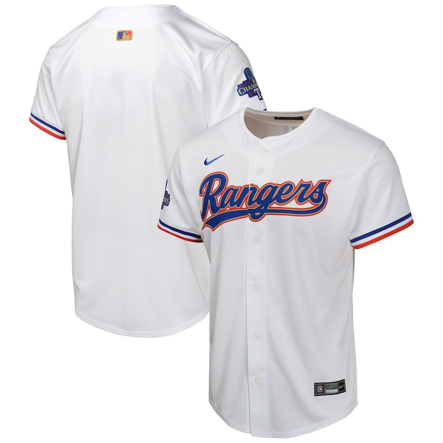 Texas Rangers 2024 Gold Collection Limited White MLB Jersey Youth