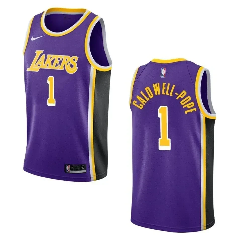 Los Angeles Lakers 1 Kentavious Caldwell-pope Statement Swingman Purple NBA Jersey Men's