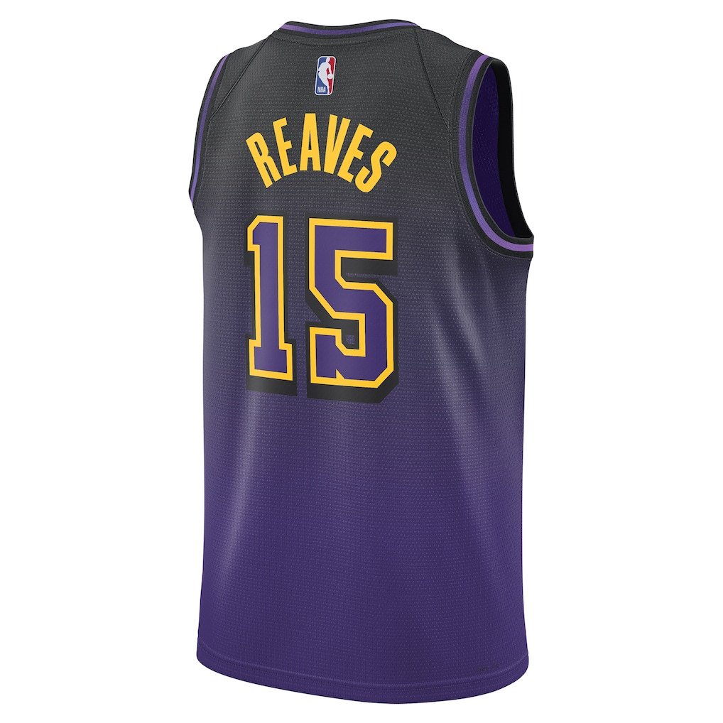 Austin Reaves 15 Los Angeles Lakers Unisex 2024/25 Swingman Player City Edition Purple NBA Jersey Unisex