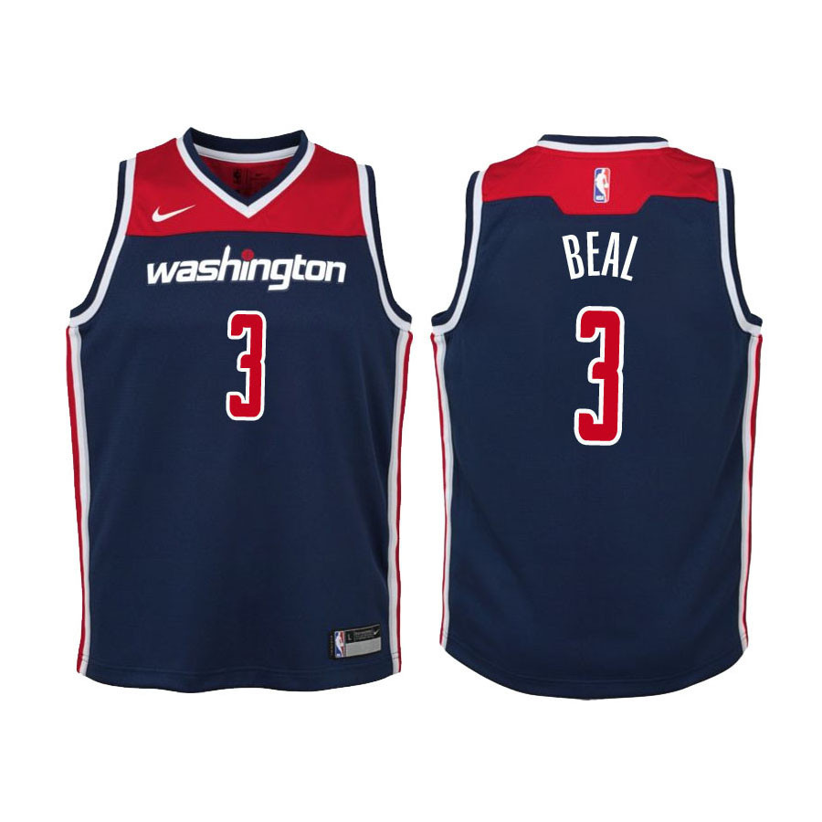 Washington Wizards Bradley Beal 3 Statement Edition Navy NBA Jersey Youth