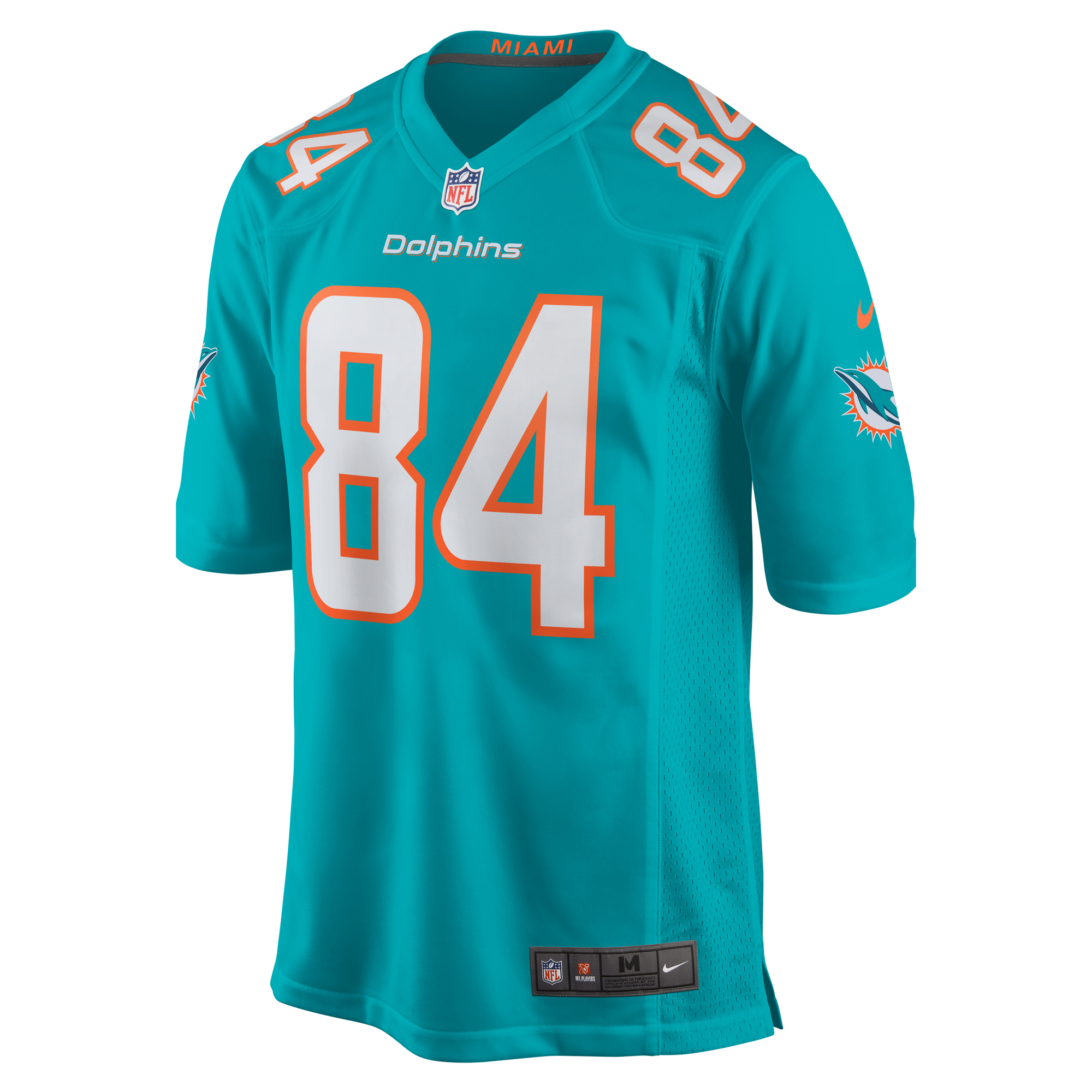 Miami Dolphins Anthony Schwartz Aqua Team Game NFL Jersey Men's