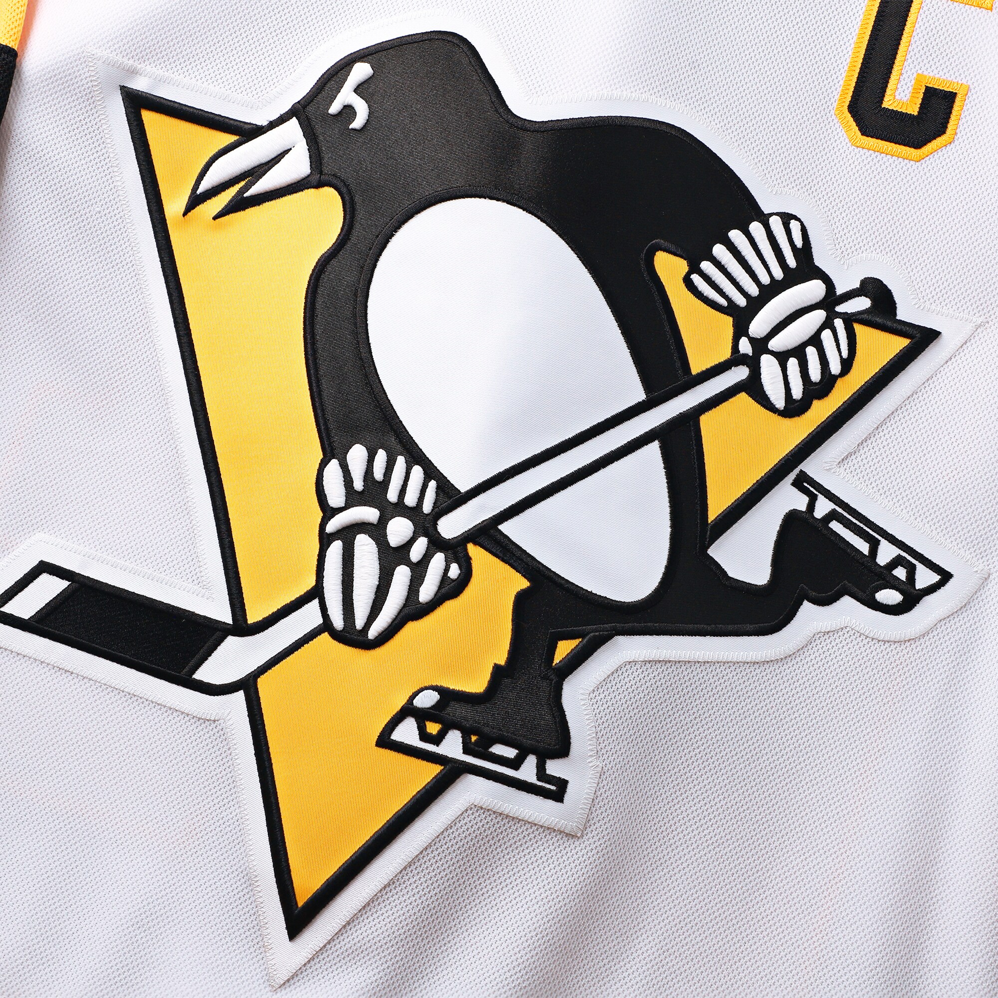Pittsburgh Penguins Sidney Crosby White Away Premium NHL Jersey Men's