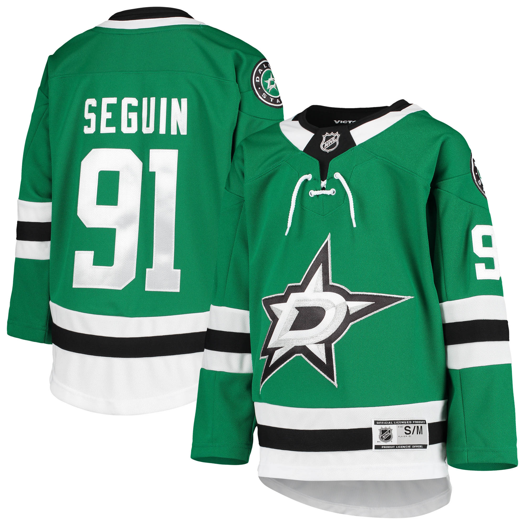 Dallas Stars Tyler Seguin Kelly Green Home Premier Player NHL Jersey Youth