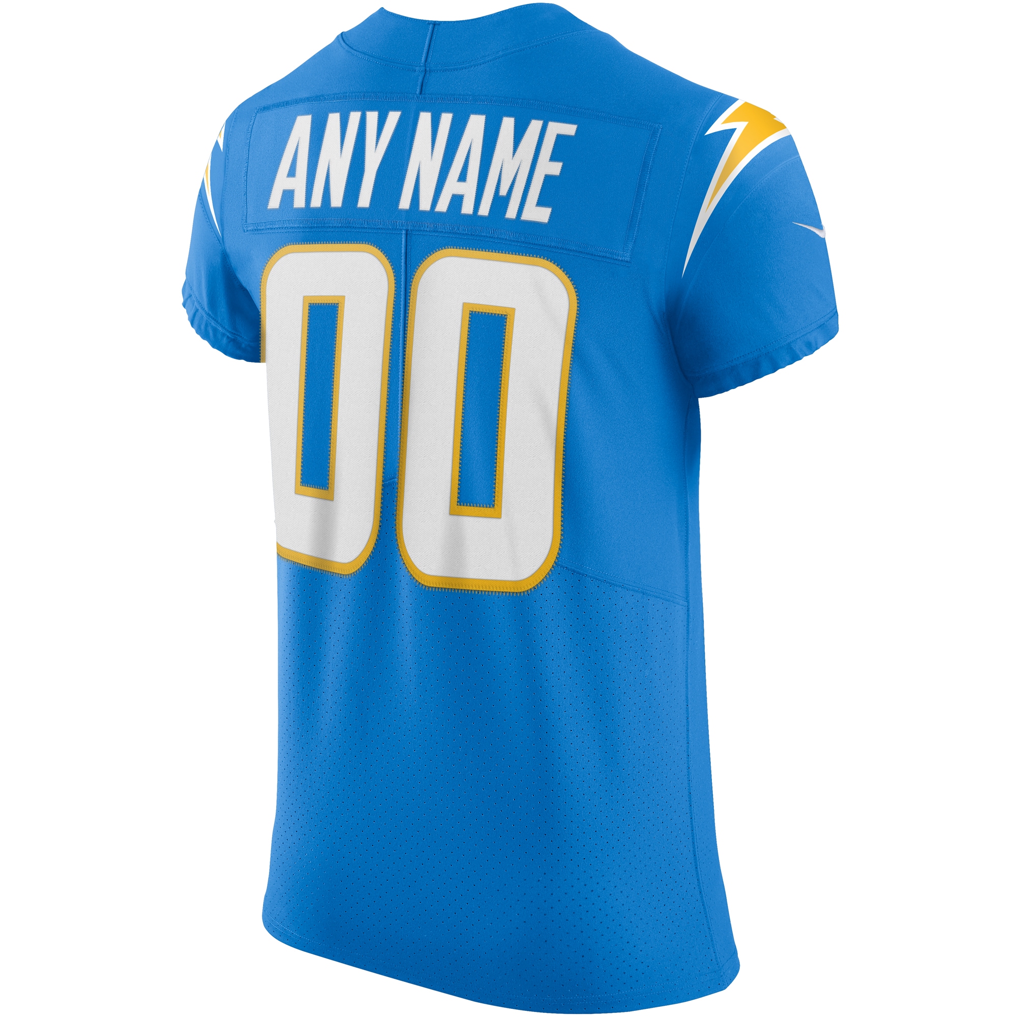 Los Angeles Chargers Powder Blue Vapor Elite Custom NFL Jersey Men's