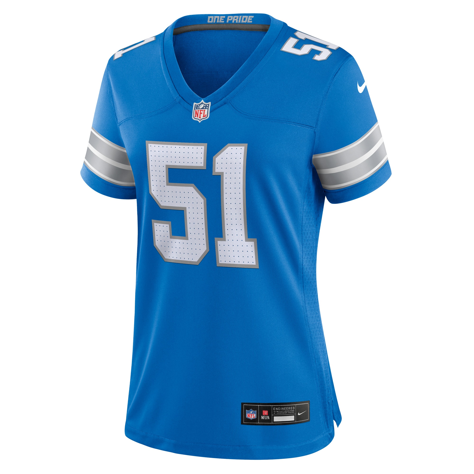 Detroit Lions Steele Chambers Blue Game NFL Jersey Women's