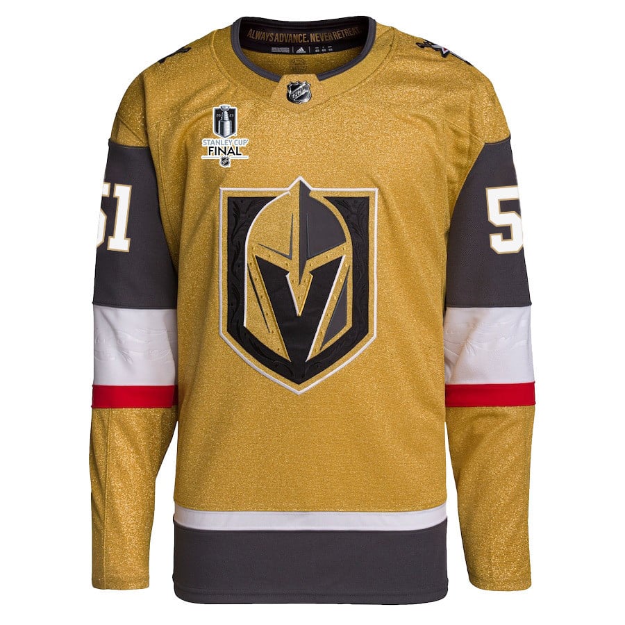 Byron Froese 51 Vegas Golden Knights Stanley Cup 2023 Final Patch Home Breakaway Gold NHL Jersey Men's