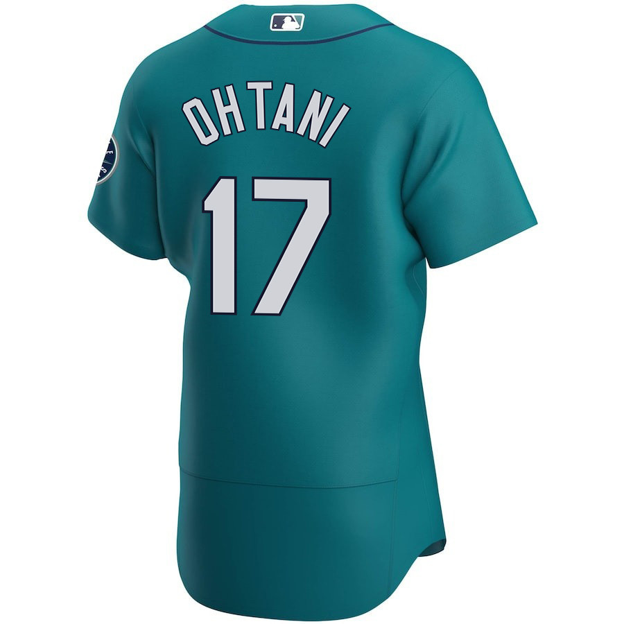 Shohei Ohtani 17 Seattle Mariners Alternate Elite Aqua MLB Jersey Men's