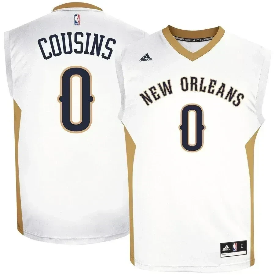 Demarcus Cousins New Orleans Pelicans Home White NBA Jersey Men's