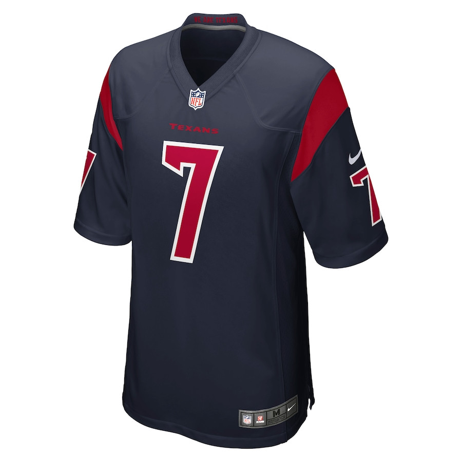 C.J. Stroud 7 Houston Texans Alternate Game Navy NFL Jersey Men's