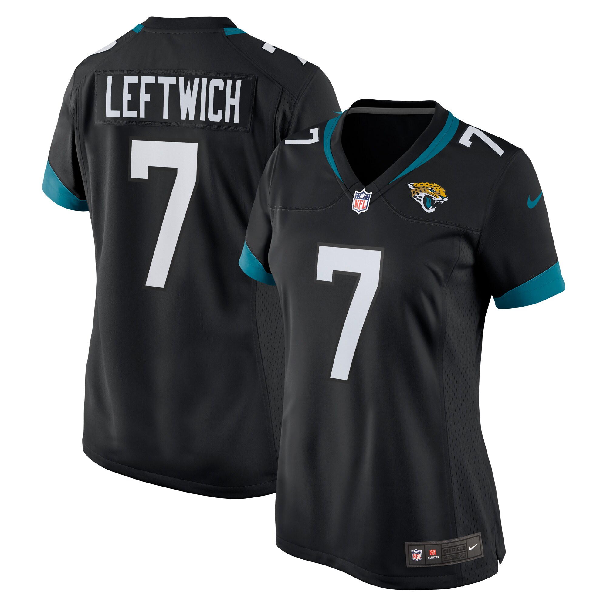 Jacksonville Jaguars Byron Leftwich Black Alternate Retired Player Game NFL Jersey Women's