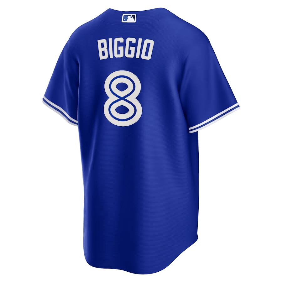 Cavan Biggio 8 Toronto Blue Jays Alternate Royal MLB Jersey Men's