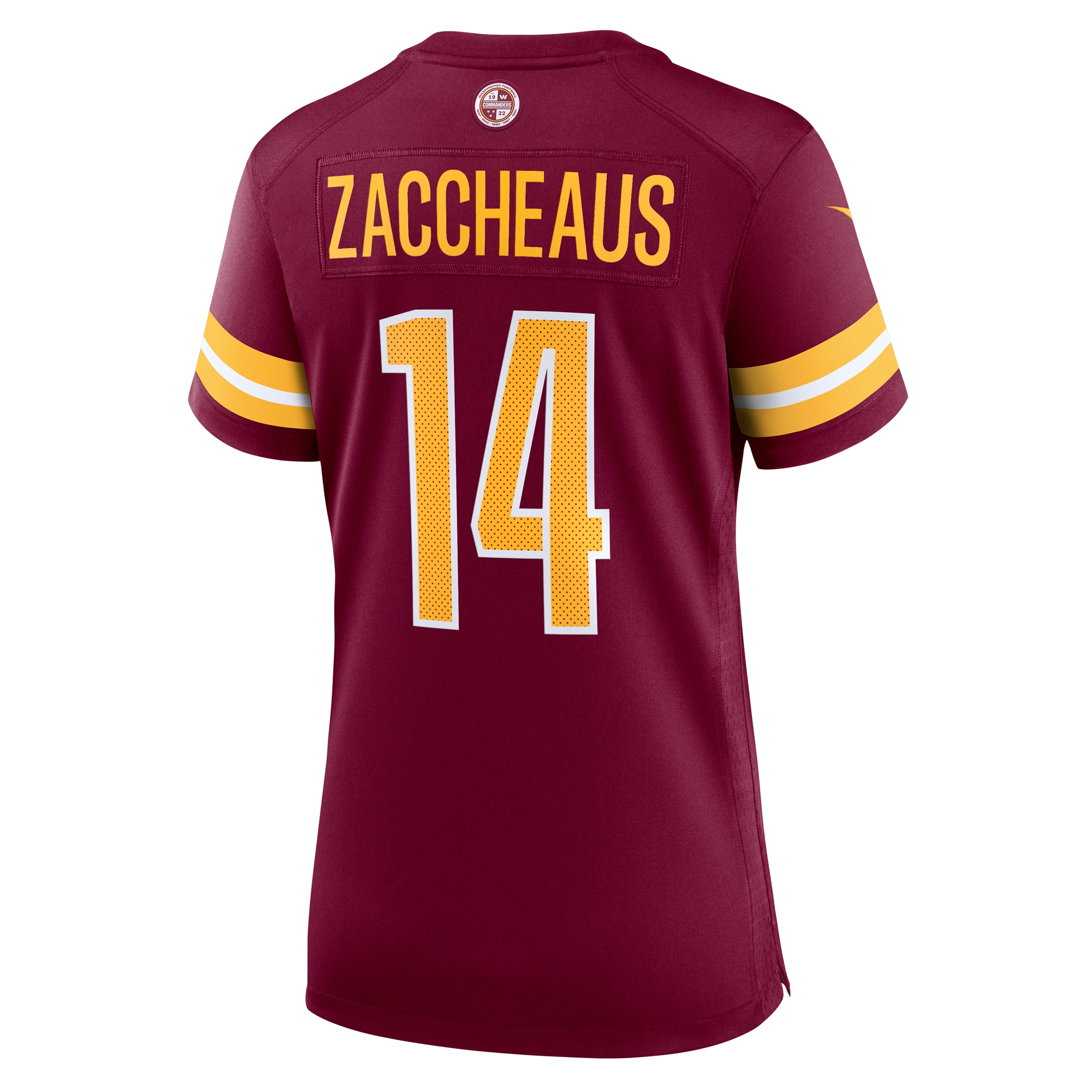 Washington Commanders Olamide Zaccheaus Burgundy Game NFL Jersey Women's