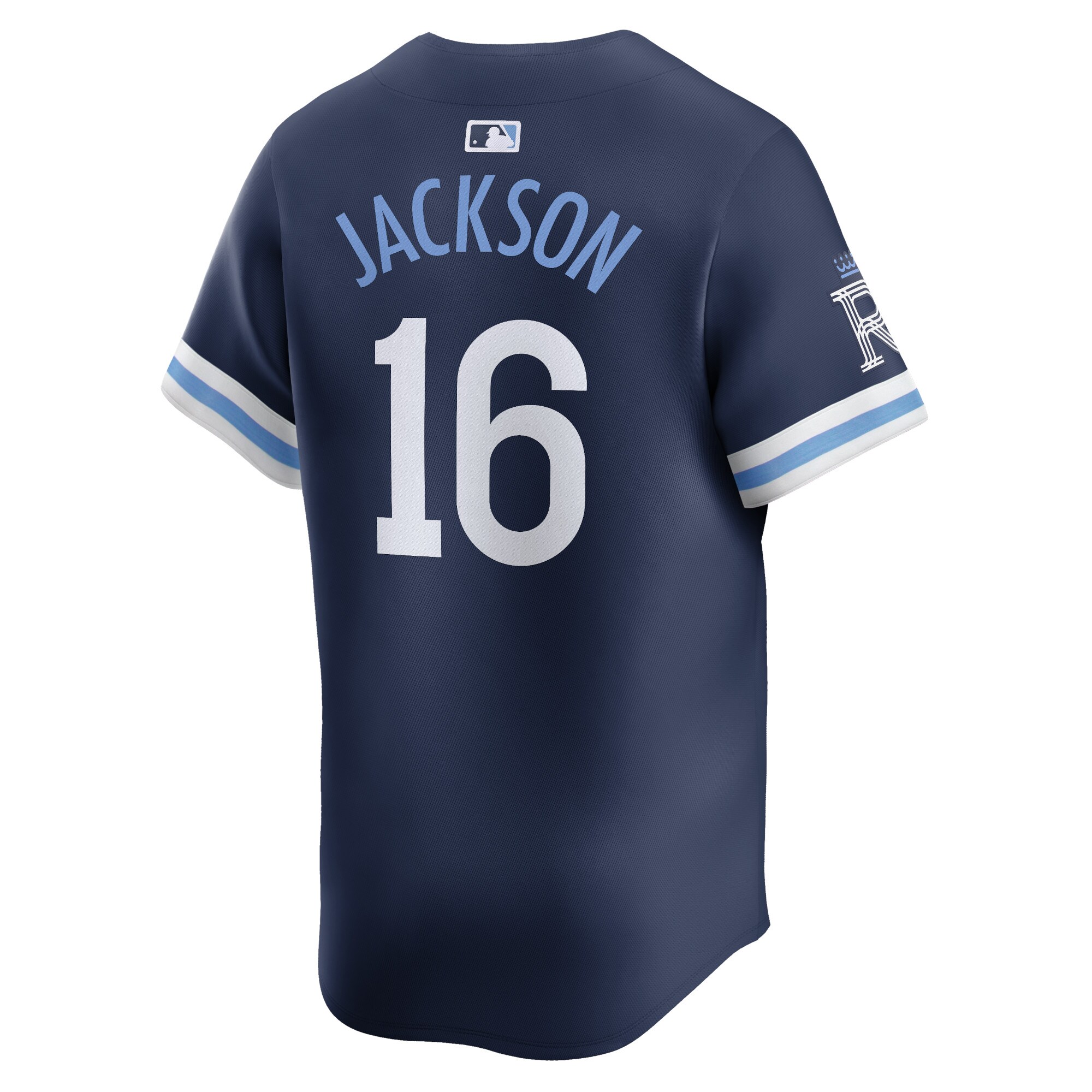 Kansas City Royals Bo Jackson Navy City Connect Retired Player MLB Jersey Men's