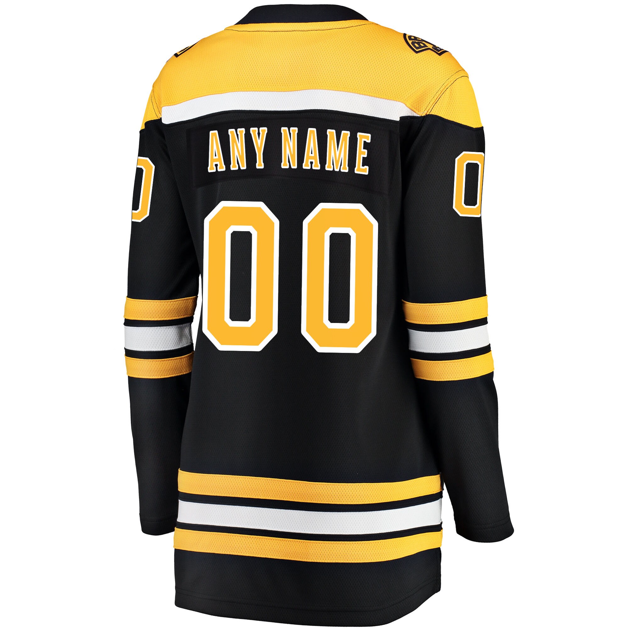 Boston Bruins Black Home Breakaway Custom NHL Jersey Women's