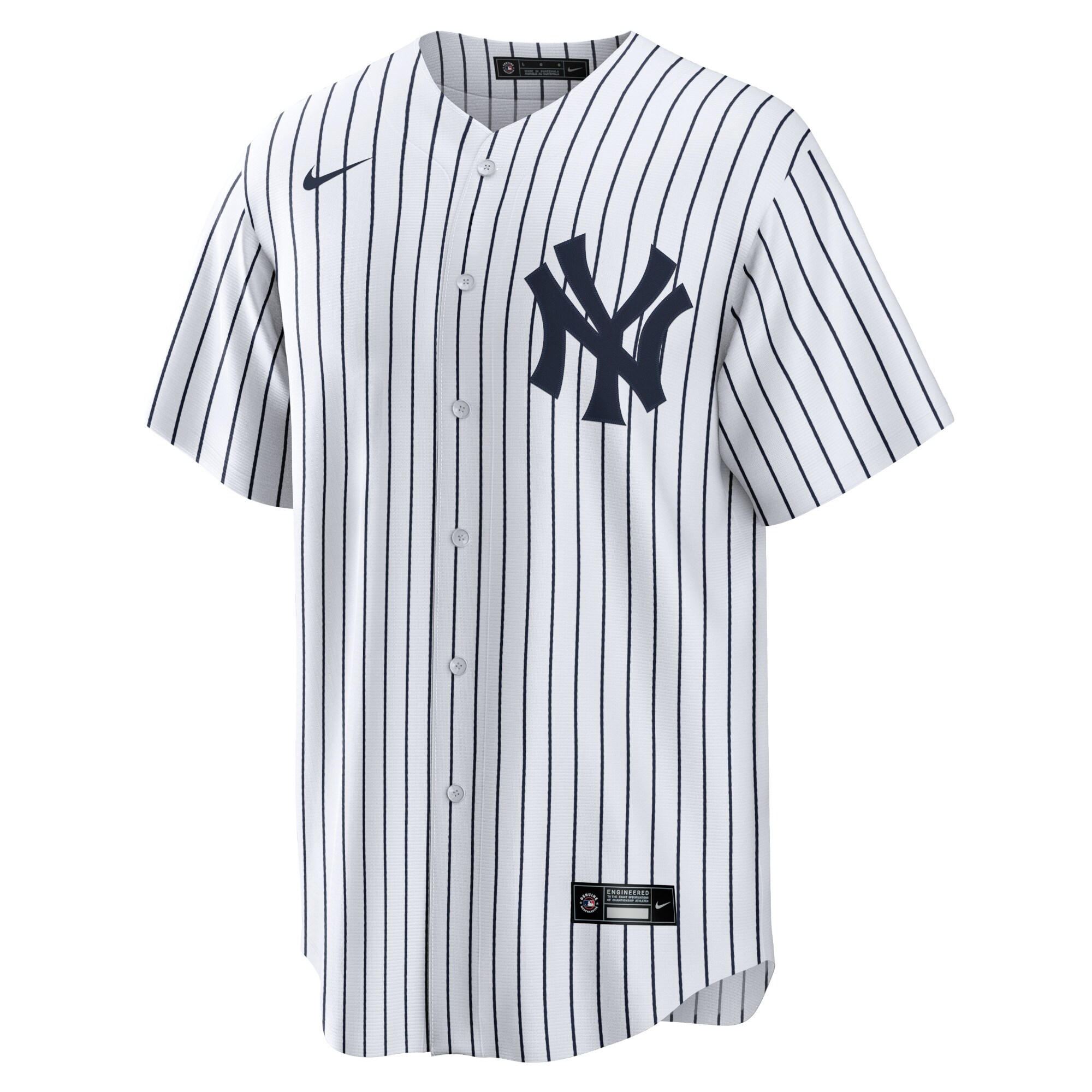New York Yankees White Home Blank MLB Jersey Men's