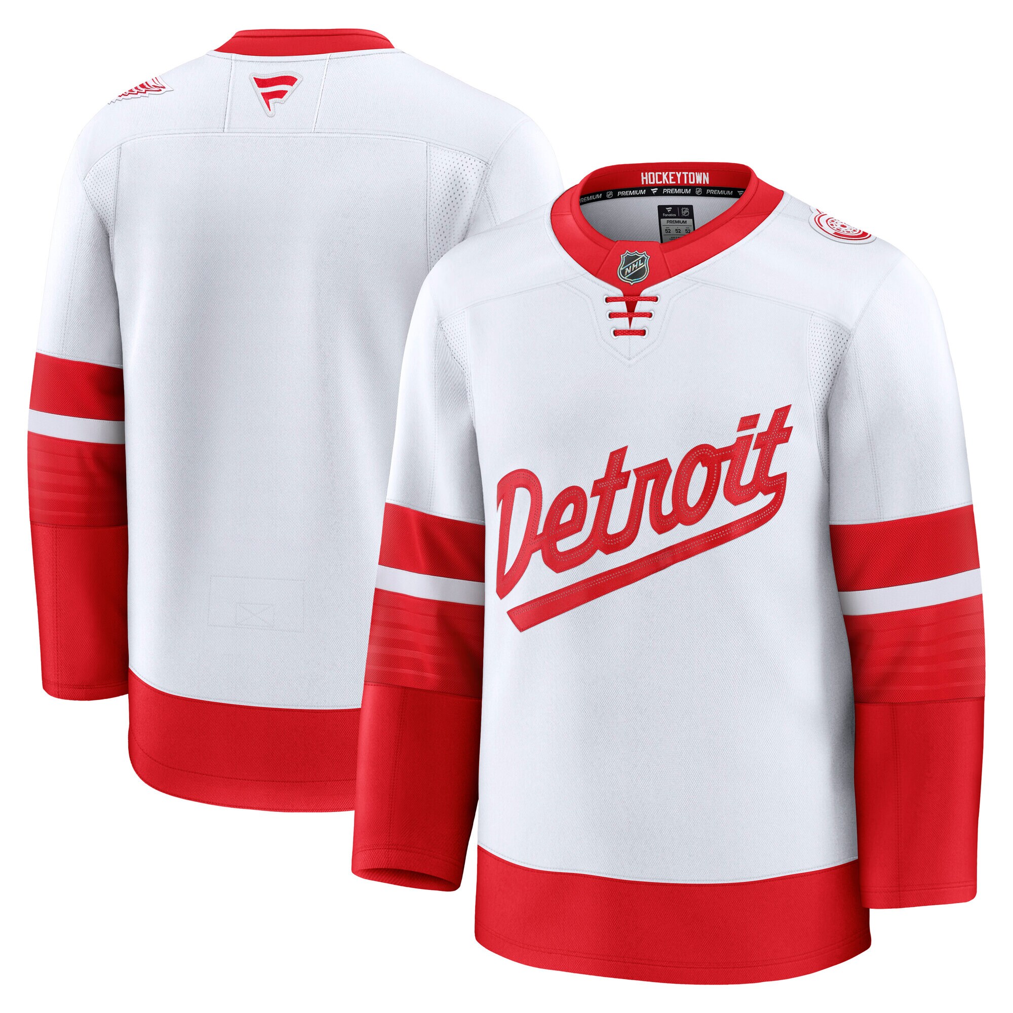 Detroit Red Wings White 2025 Stadium Series Premium NHL Jersey Men's