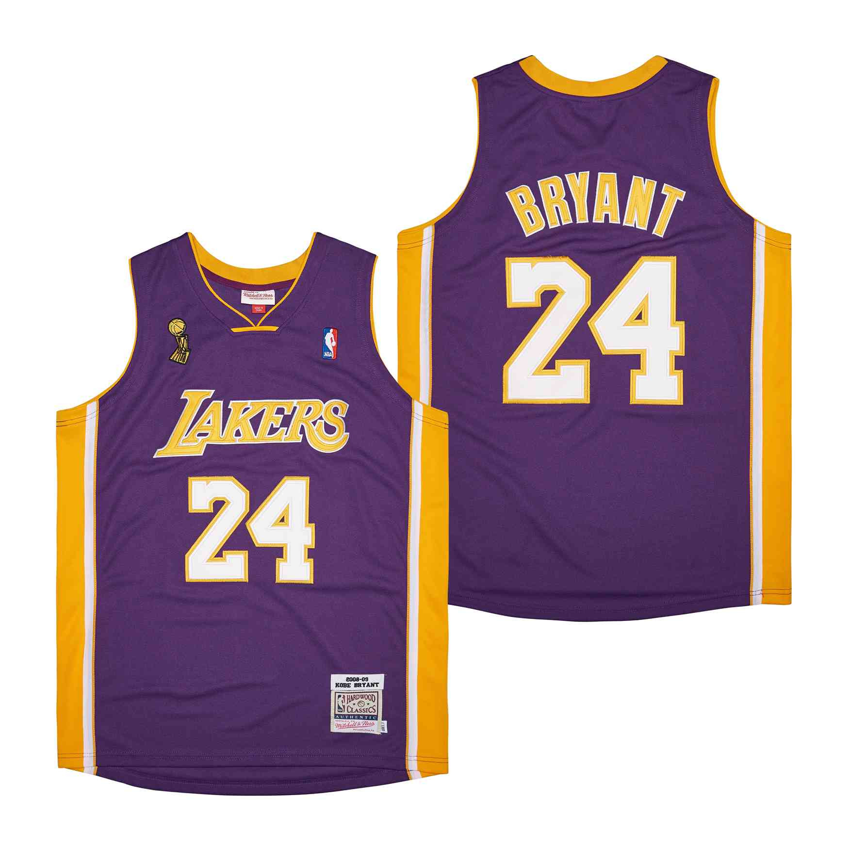 Kobe Bryant 24 Los Angeles Lakers Genius Retro Purple NBA Jersey Men's