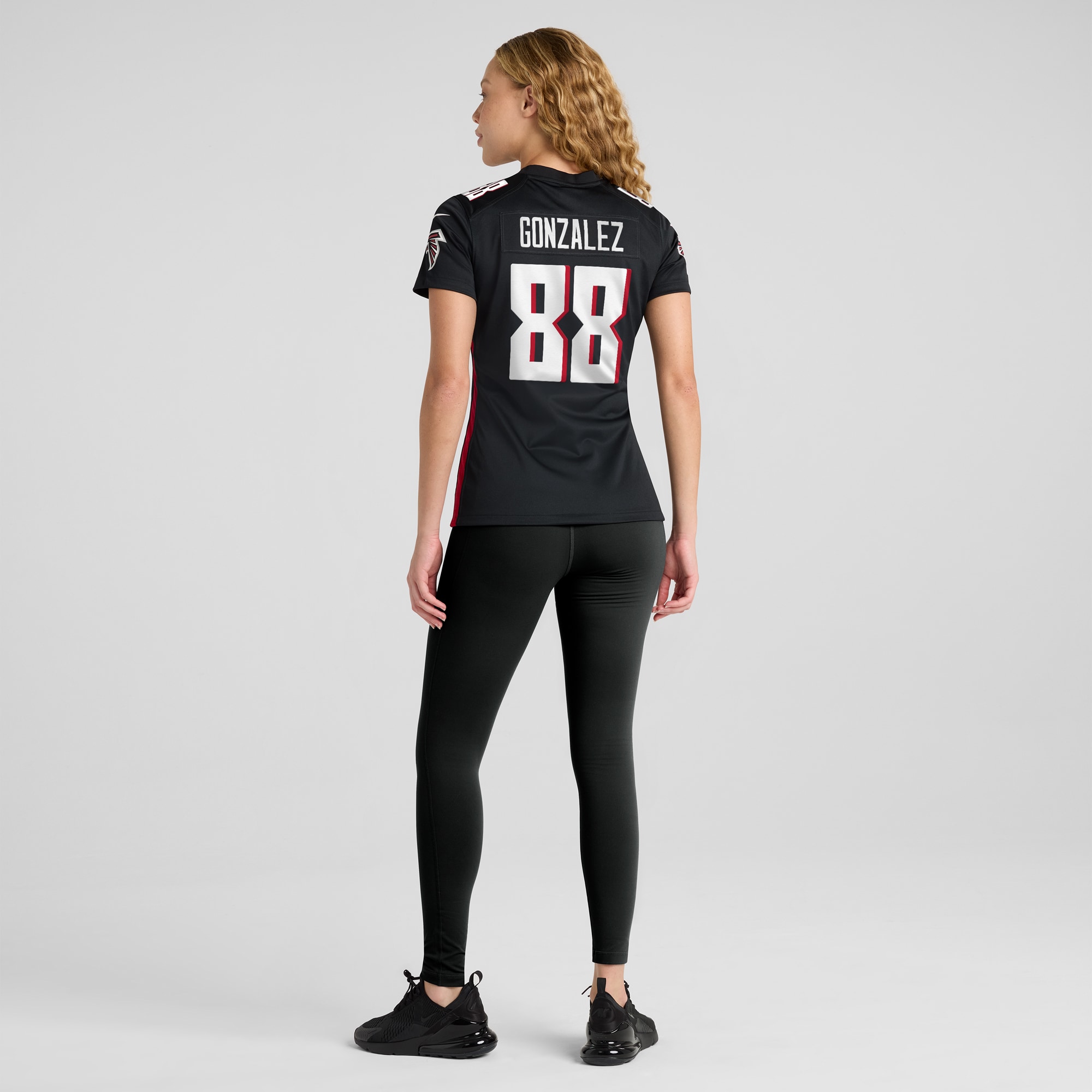 Atlanta Falcons Tony Gonzalez Black Game Retired Player NFL Jersey Women's