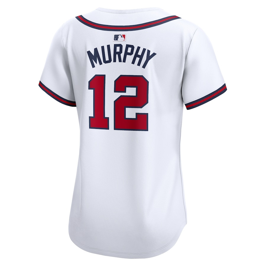 Sean Murphy 12 Atlanta Braves Home Limited Player White MLB Jersey Women's
