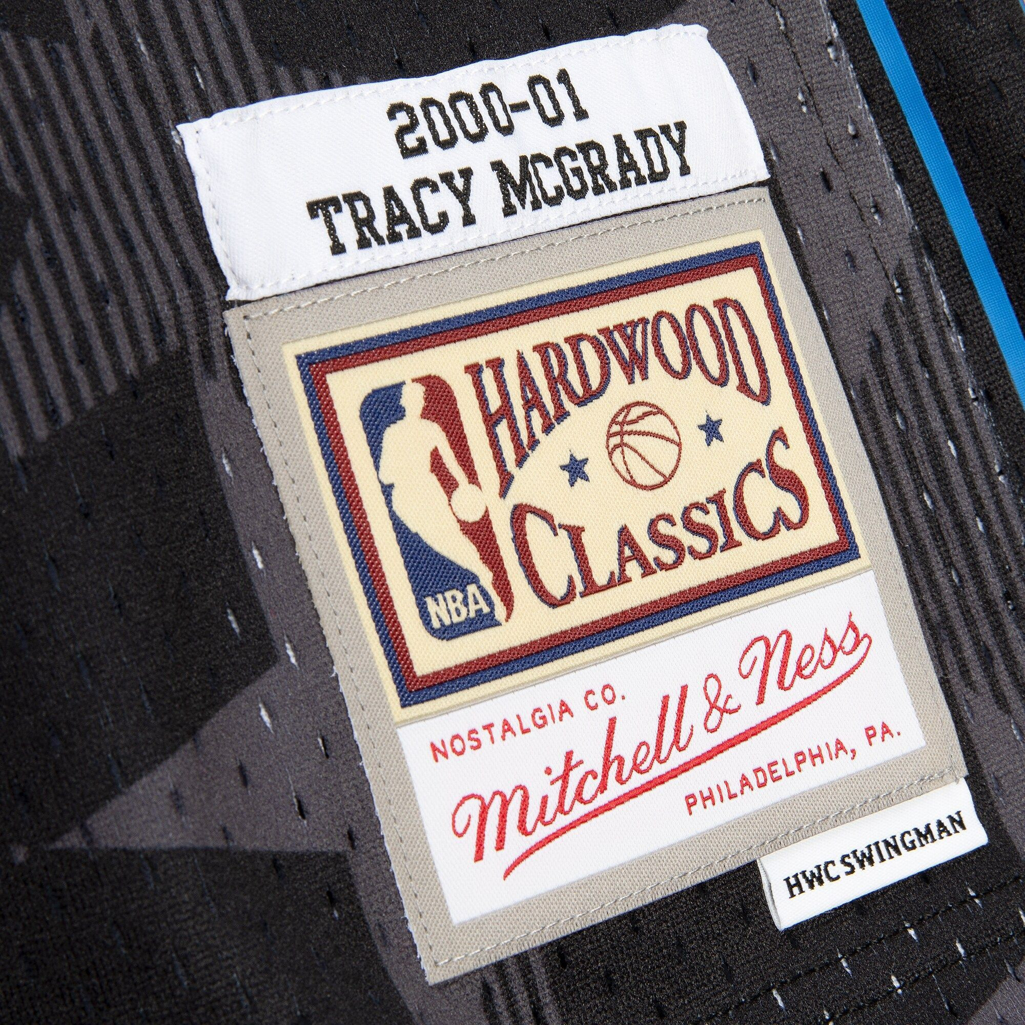 Tracy Mcgrady Orlando Magicc Mitchell Ness 2000-01 Hardwood Classics Reload 2.0 Swingman Black NBA Jersey Men's