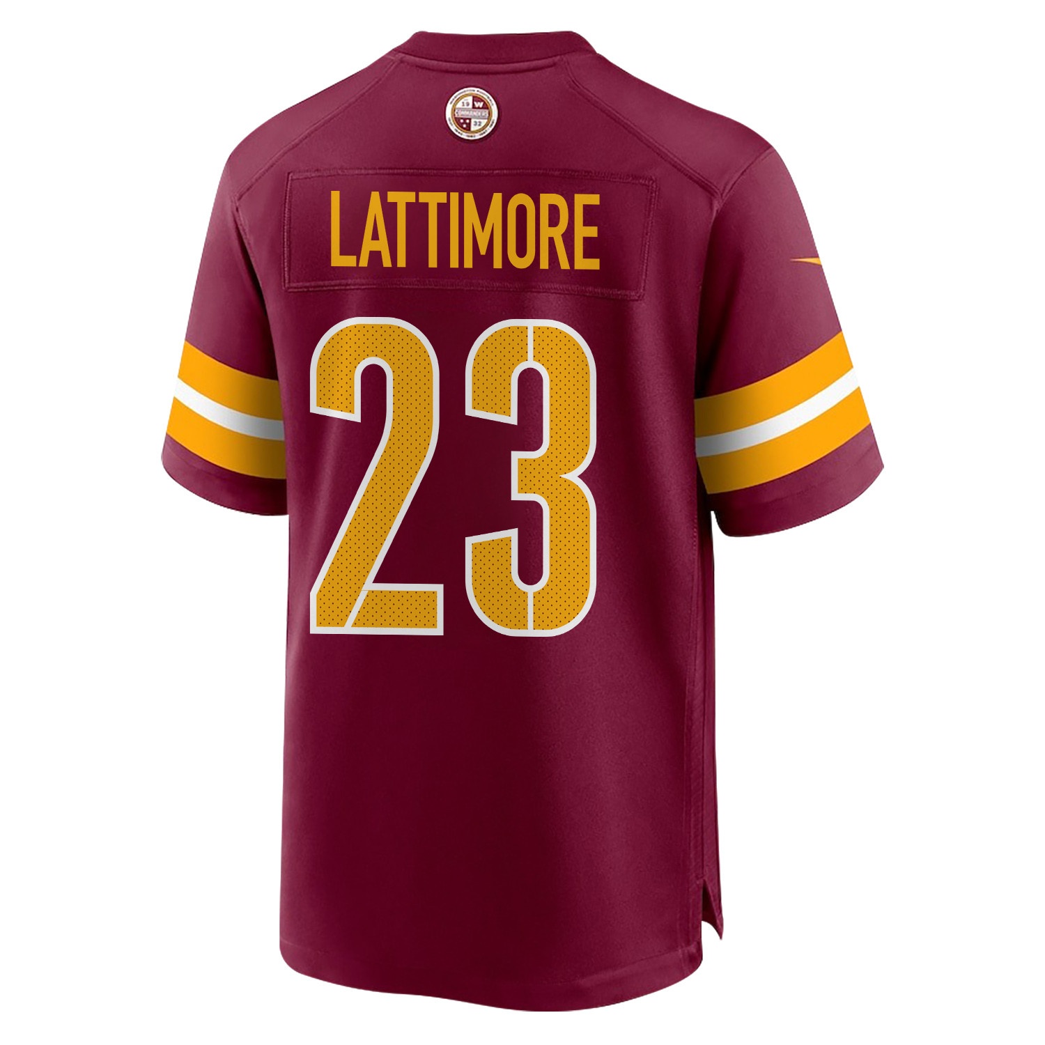 Marshon Lattimore 23 Washington Commanders Super Bowl LIX New Orleans Where Legends Are Made' EMBROIDERED Game Burgundy NFL Jersey Men's