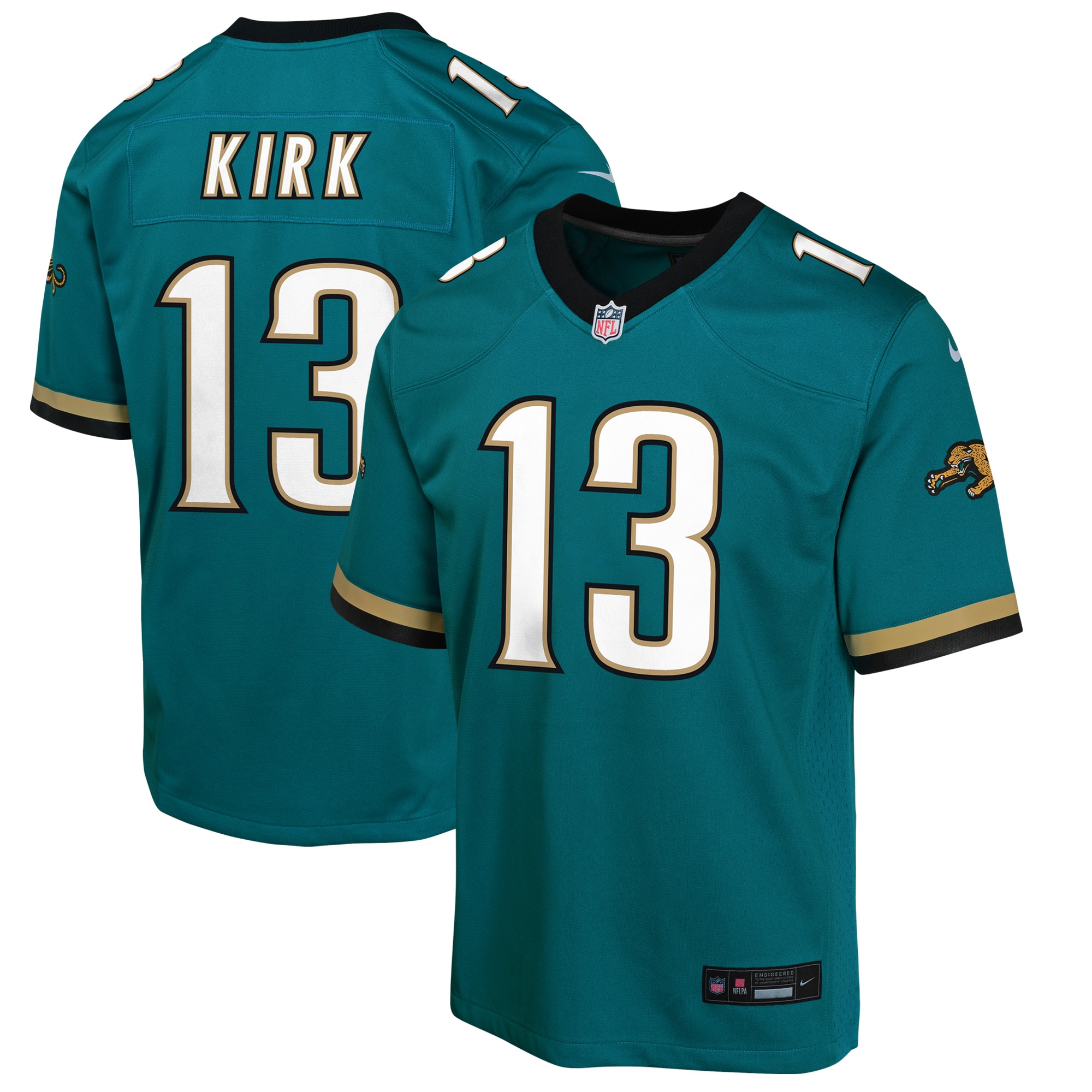 Jacksonville Jaguars Christian Kirk Teal Prowler Throwback Player Game NFL Jersey Youth