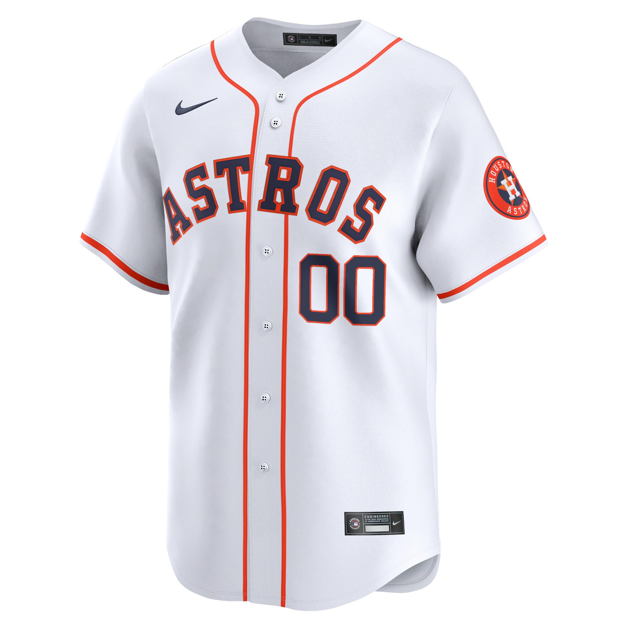 Houston Astros White Home Limited Custom MLB Jersey Youth