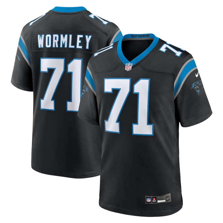 Chris Wormley 71 Carolina Panthers Game Black NFL Jersey Men's