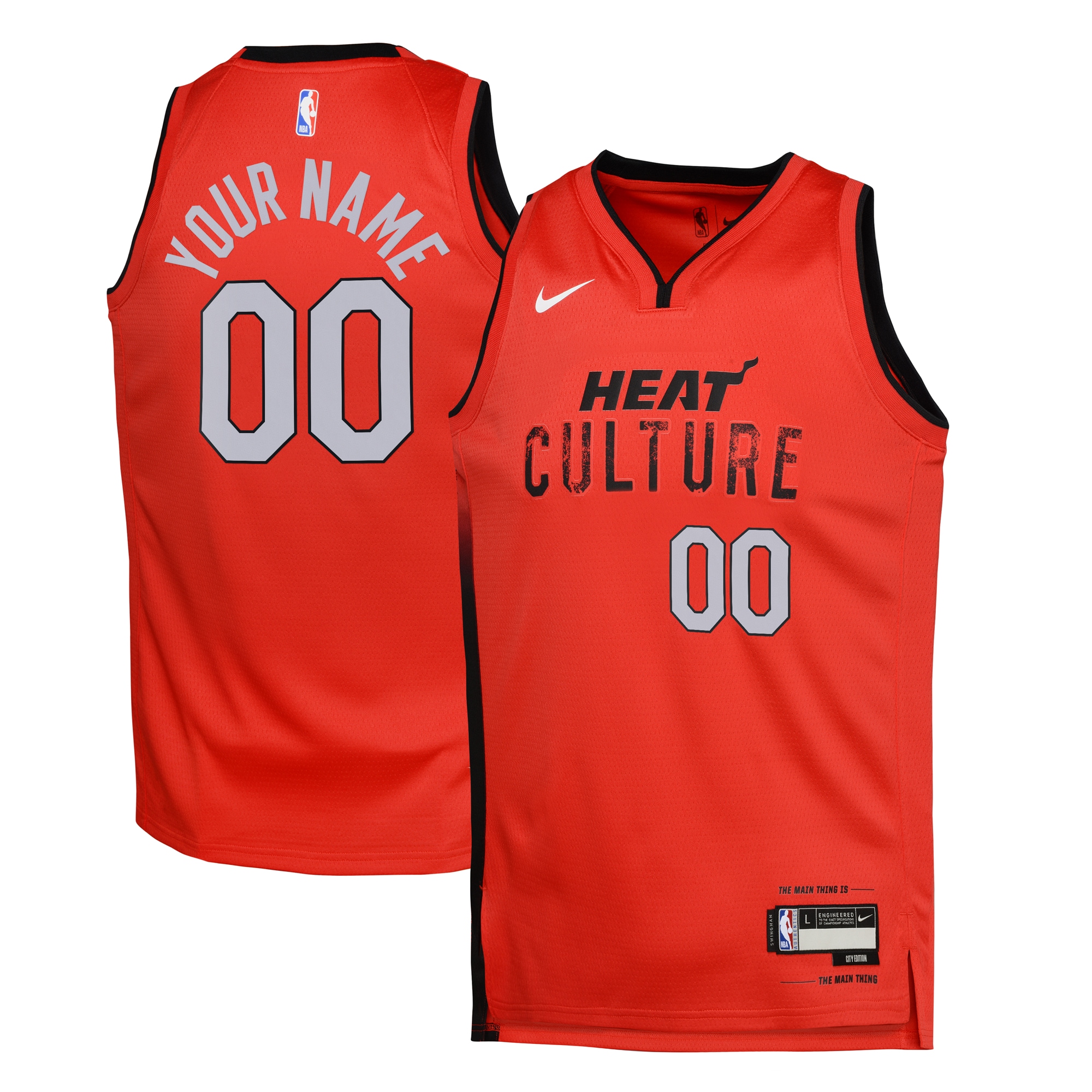 Miami Heat City Edition Swingman 2024 Custom NBA Jersey Youth