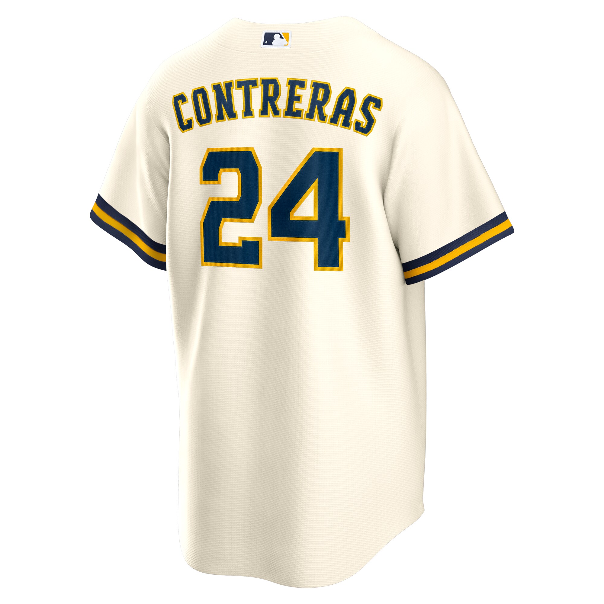 Milwaukee Brewers William Contreras Cream Home MLB Jersey Men's