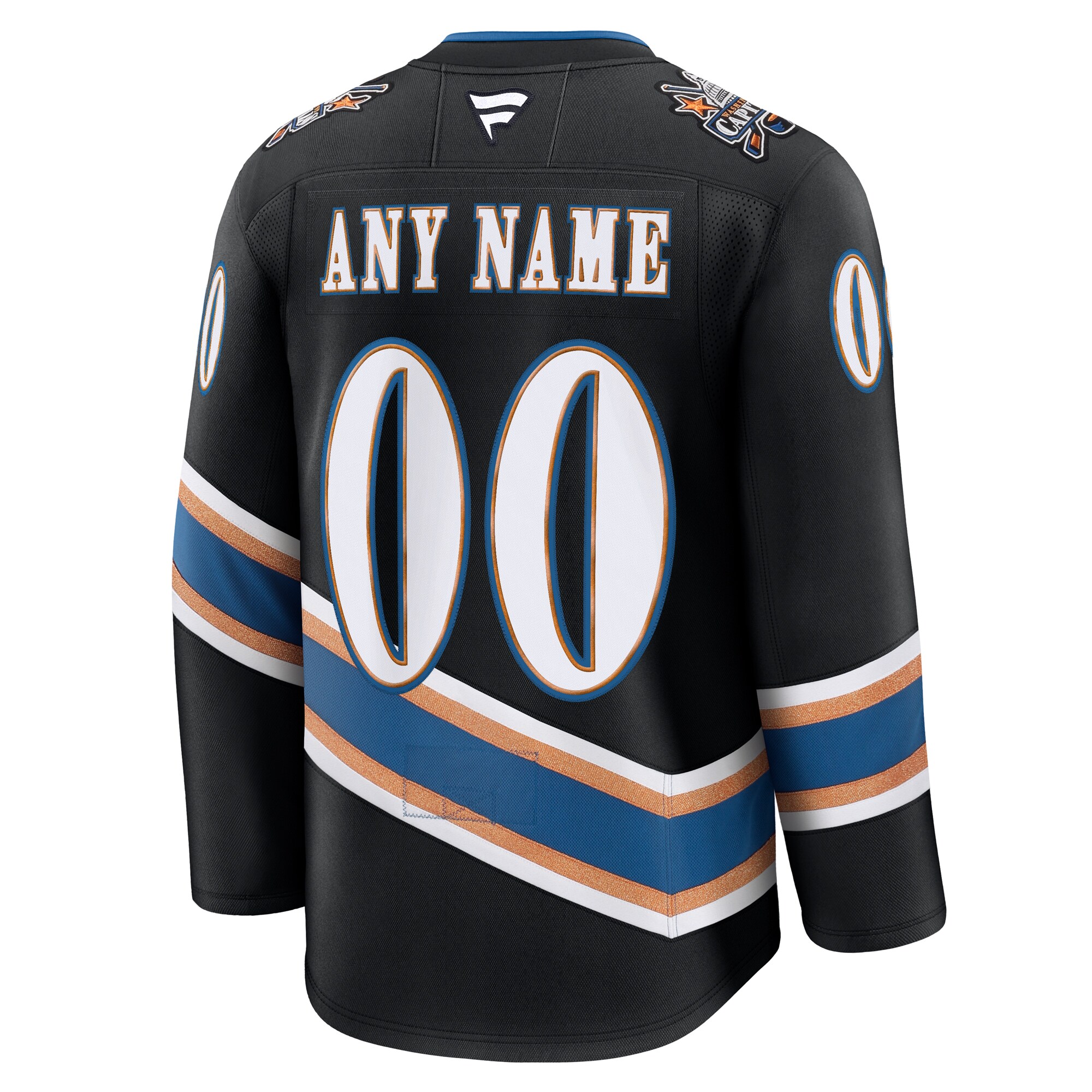 Washington Capitals Black Alternate 50th Anniversary Premium Custom NHL Jersey Men's