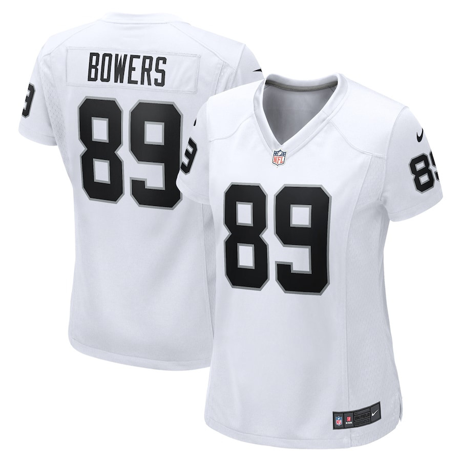 Brock Bowers 89 Las Vegas Raiders Game White NFL Jersey Women's