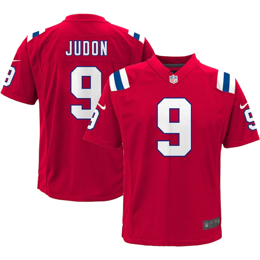 Matthew Judon 9 New England Patriots Game Red NFL Jersey Youth